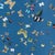 Schumacher X Peg Norris Queen's Flight Panel Wallpaper in Navy, Set of 2 For Sale