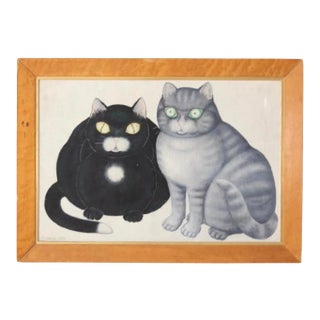 Mid Century Framed Painting, Looking by William Chappell 1964 For Sale