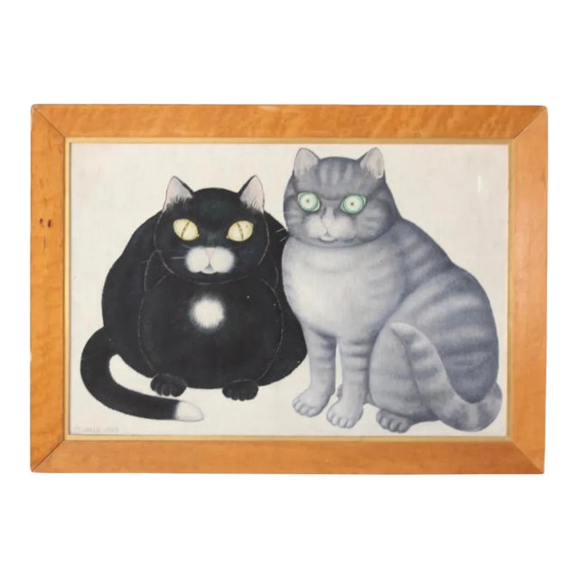 Mid Century Framed Painting, Looking by William Chappell 1964 For Sale