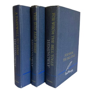 1950-1960's Set of 3 Ernest Hemingway Hardcover Novels For Sale