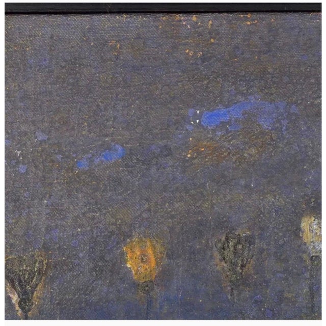 Textile Eduardo Azuaje, Eduardo Azuaje Venezuelan Oil Painting Tropical Azul Latin American Modernism For Sale - Image 7 of 10