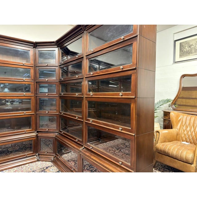 Vintage English Corner Bookcase For Sale - Image 11 of 18