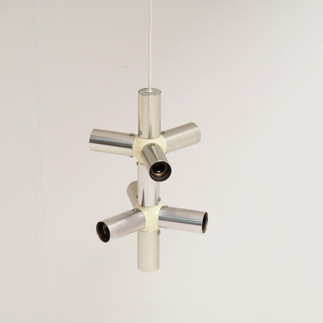 Vintage Light Structure Pendant Light by Trix and Robert Haussmann for Swiss Lamps International, 1960s For Sale - Image 9 of 11