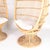 Spectacular pair of egg-shaped rattan armchairs from the 1980s. High-quality workmanship with new white bouclé fabric...