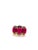 Art Deco Bochic “Capri” Vintage Natural Ruby & Topaz Retro Ring Set In 18K Gold & Silver For Sale - Image 3 of 12