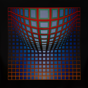 Victor Vasarely, KEZDI VEGA, Etching