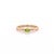 Contemporary Natural Peridot Marquise Solitaire Ring | East-West Set Yellow Gold Stacker | Dainty Minimalist Promise Band | August Birthday Ring Us 7 For Sale - Image 3 of 3