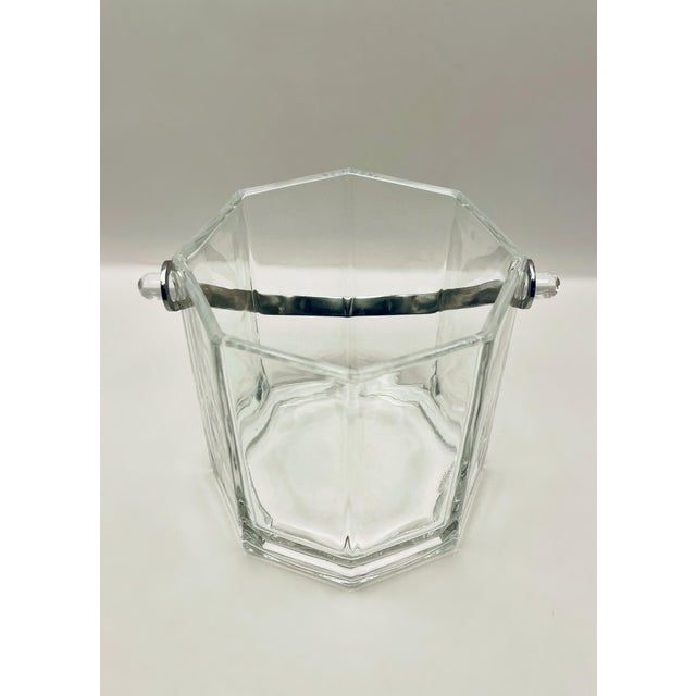 Art Deco 1960s French Crystal Ice Bucket For Sale - Image 3 of 7