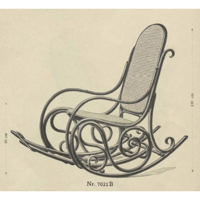 Large Rocking Chair from Thonet, 1890s For Sale - Image 9 of 10