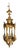 French Fire Bronze & Brass Lantern Hanging Light For Sale