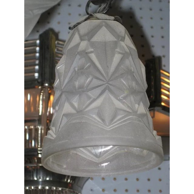 French Art Deco Chandelier Signed Muller Freres Luneville For Sale In New York - Image 6 of 12