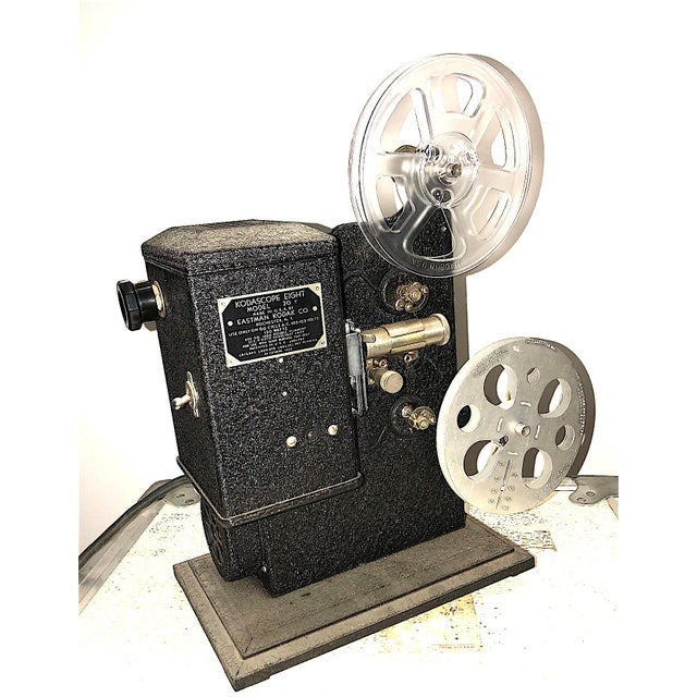 Kodak Movie Projector Circa 1934. Original Black Finish. Correct Art Deco Display Piece For Sale - Image 4 of 5