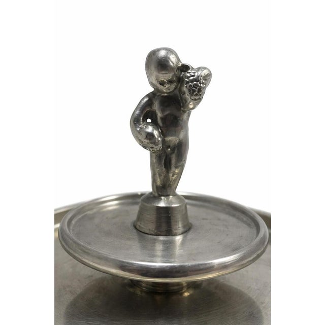 Swedish Pewter Tazza Dishes by Edvin Ollers, 1928, Set of 2 For Sale - Image 6 of 9