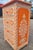 2020s Hand‑Painted Moroccan Nightstand / Orange and White Zoua9 Woodwork For Sale - Image 5 of 7