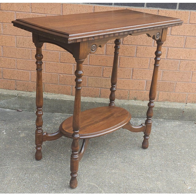 Victorian Victorian Mahogany Tiered Console Table For Sale - Image 3 of 7