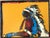 “Southwestern pop” art in the style of Fritz Scholder. Contemporary reproduction canvas print. Image style after vintage...