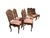 Wonderful set of eight dining chairs from Minton-Spidell dining chairs. Constructed from walnut wood, upholstered seats...