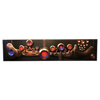 Vintage Sculptural Wall Panel, 1960s For Sale