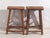 Antique Oriental Stools in Elm, Set of 2 For Sale - Image 5 of 11