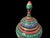 1990s Vintage Hand Painted Copper Covered Urn For Sale - Image 5 of 9