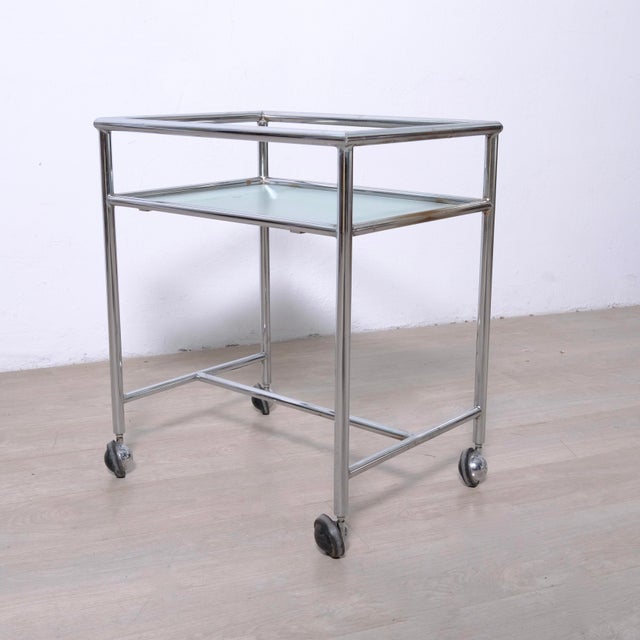 Vintage Italian Medical Cart, 1960s For Sale - Image 4 of 9