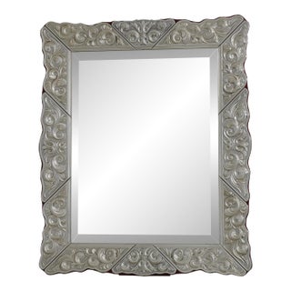 Midas Stunning Sterling Silver French Style Stand Up Dressing Mirror For Sale