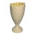 Vintage Belleek Ireland Porcelain Pineapple Vase – Parian China, Cream Ivory, Footed For Sale