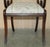 Vintage Regency Style Hardwood Saber Leg Office Desk Chair For Sale - Image 10 of 18