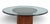Contemporary 1990s An Italian Glass and Stained Wood Columnar Pedestal Dining Table, Modern For Sale - Image 3 of 6