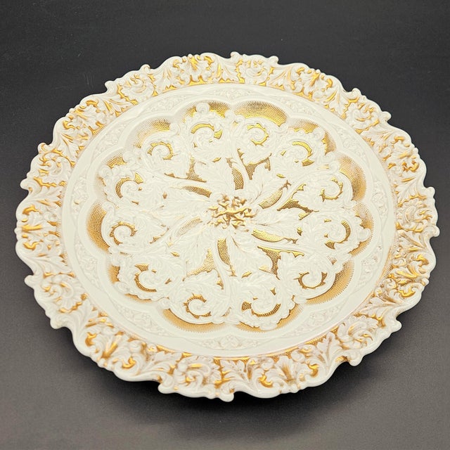 Mid 19th Century Large Meissen Porcelain Dessert Bowl from Meissen Porcelain, 1855 For Sale - Image 5 of 6
