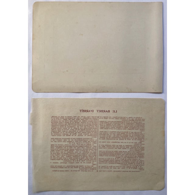 Illustration 1907 French Photogravure Print of "Le Barbet D’Arret" Hunting Dogs - For Sale - Image 3 of 3