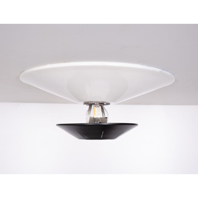 Black Pendant Lamp by Louis Kalff for Philips, Holland, 1957 For Sale - Image 8 of 8