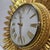 Syroco Circa 1969 Syroco Sculptural Gold Starburst Wall Clock For Sale - Image 4 of 10
