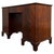 Gold Antique English Serpentine Mahogany Kneehole Desk For Sale - Image 8 of 12