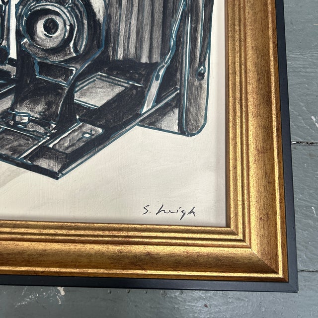Contemporary Contemporary Original Still Life Painting by Stephen Heigh “Vintage Cameras” For Sale - Image 3 of 4