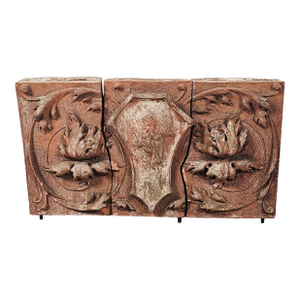 Set of Three Terracotta Tiles, u.s.a. Circa 1920