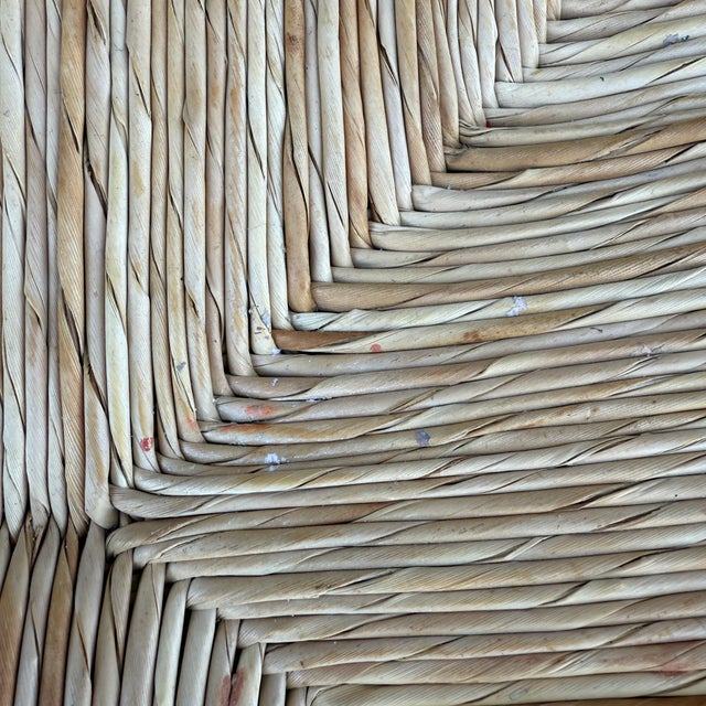 Vintage Pottery Barn Napoleon Dining Chairs in Distressed Green With Rush Seats - Set of 4 For Sale - Image 14 of 18