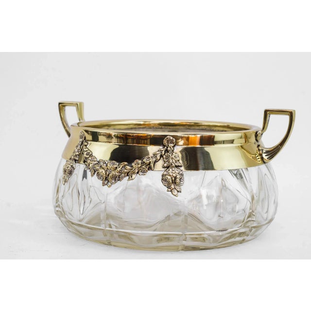 Italian Glass Centerpiece by Argentor for Jugendstil, 1908 For Sale - Image 3 of 10