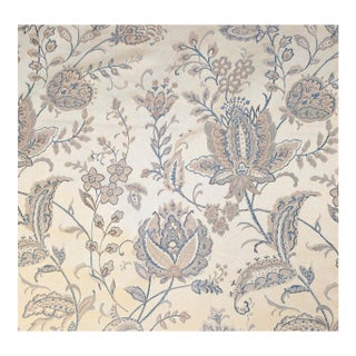 Vintage Old World Weavers for Scalamandre "Ashbourne" Silk Blend Satin Jacquard Fabric- 5 Yards For Sale