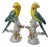 1970s Chinese Export Porcelain Parrots With Applied Fruit and Blossoms – A Pair For Sale