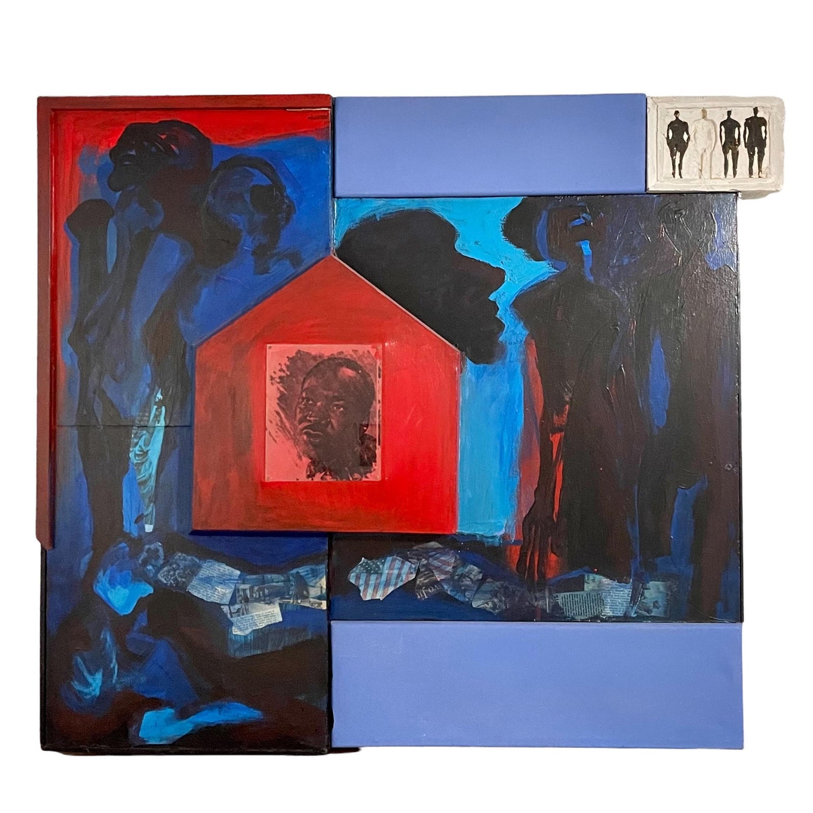 John M Mitchell, Large Painting Photo Collage Martin Luther King ...