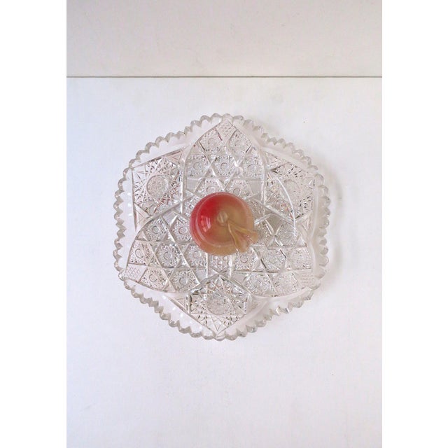 Mid 20th Century Cheese Pastry Dome Plate Crystal Bohemia Czech For Sale In New York - Image 6 of 9