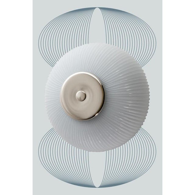 Contemporary Nickel Soft Rose Opal Glass Candy Eyes Wall Lamp by Magic Circus Editions For Sale - Image 3 of 12