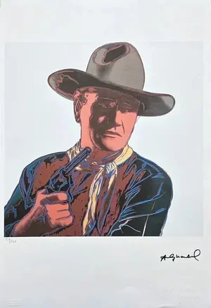 After Andy Warhol, John Wayne, 1980s, Lithograph