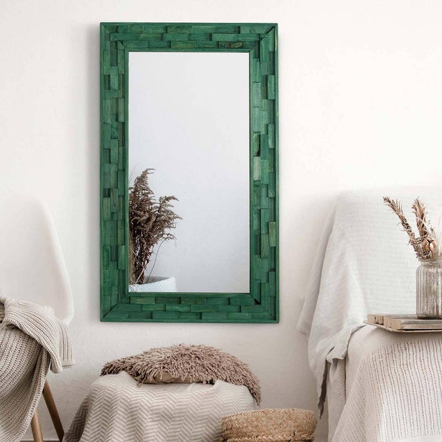 Nash Handmade Wooden Framed Mirror For Sale - Image 3 of 3