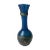 Blue & Gold Glass Vase, 1920s For Sale