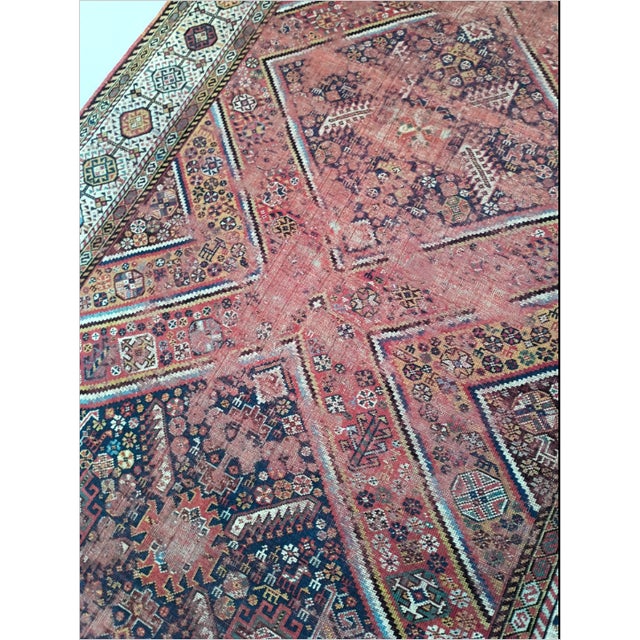 Distressed Antique Persian Tribal Runner/Gallery Rug. For Sale - Image 12 of 18