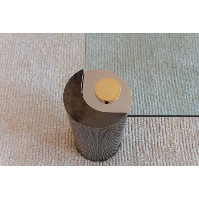 Karl Springer 1980s Karl Springer "Sculpture" Coffee Table For Sale - Image 4 of 7