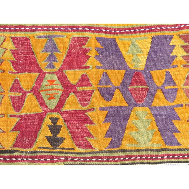 Vintage Turkish Kilim Rug For Sale - Image 9 of 11