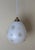 Swedish Milk Glass Pendant with Floral Motif and Brass in the style of Harald Notini, 1960s For Sale - Image 4 of 18